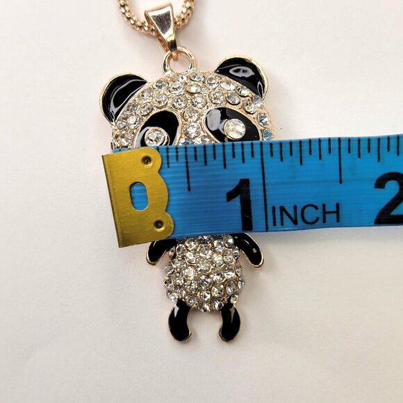 Crystal Panda Pendant Necklace - Picture 8 of 11